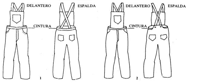 pantalones con peto