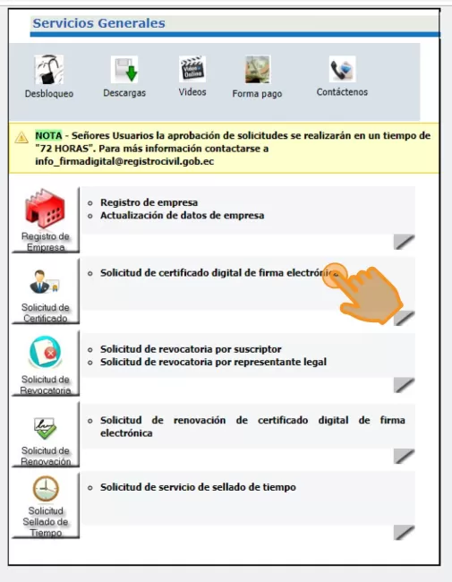 firma electrónica banco central